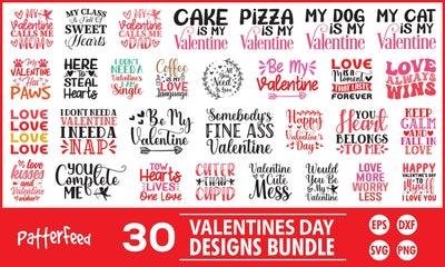 Valentine's Day SVG Designs Bundle & T Shirts Designs SVG PatternFeed8 