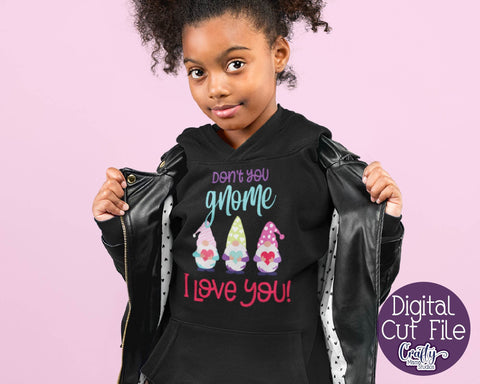 Valentine's Day Svg - Don't You Gnome How Much I Love You SVG Crafty Mama Studios 