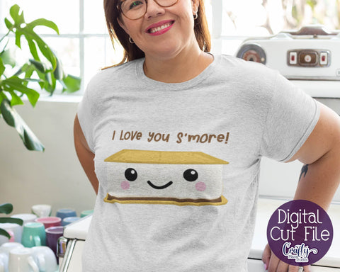 Valentine's Day Svg - Food Pun Svg - I Love You S'more Svg SVG Crafty Mama Studios 