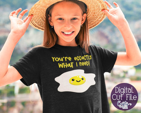 Valentine's Day Svg - Food Pun - You're Eggactly What I Need SVG Crafty Mama Studios 