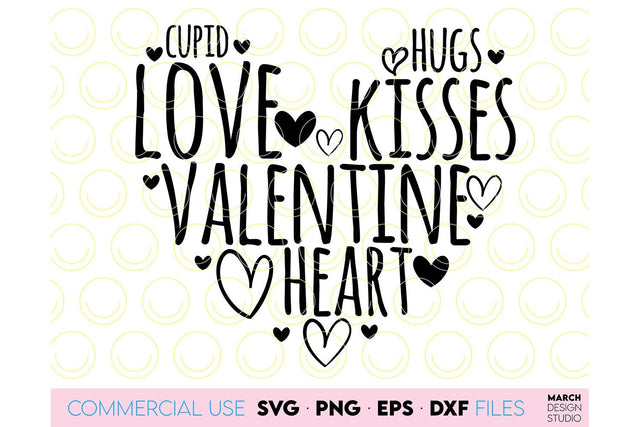 Valentines Day SVG, Hand Drawn Heart SVG, Valentines SVG, Happy Valentines Day SVG, Love SVG SVG March Design Studio 