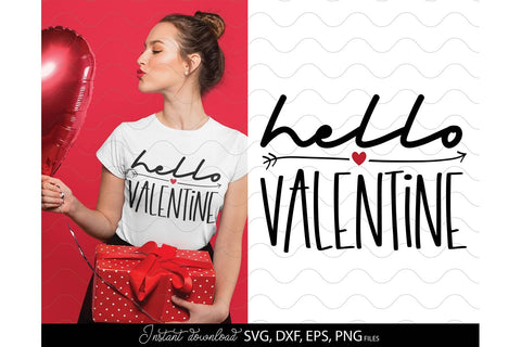 Valentines Day SVG, Hello Valentine SVG, Heart SVG, Happy Valentines Day SVG SVG March Design Studio 