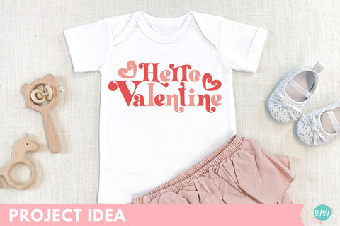 Valentine's Day SVG , Hello Valentine SVG Retro Design SVG OyoyStudioDigitals 