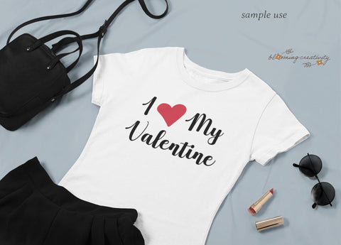Valentine's Day SVG, I love My Valentine SVG, Valentine's Day Cut Files SVG Alexis Glenn 