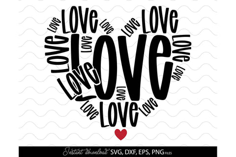 Valentines Day SVG, Love Heart SVG, Valentines SVG, Happy Valentines Day SVG, Heart SVG SVG March Design Studio 