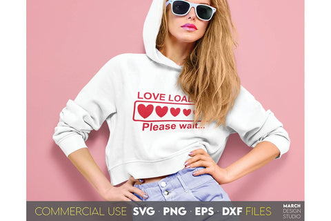 Valentines Day SVG, Love Loading SVG, Valentines SVG, Happy Valentines Day SVG, Heart SVG SVG March Design Studio 