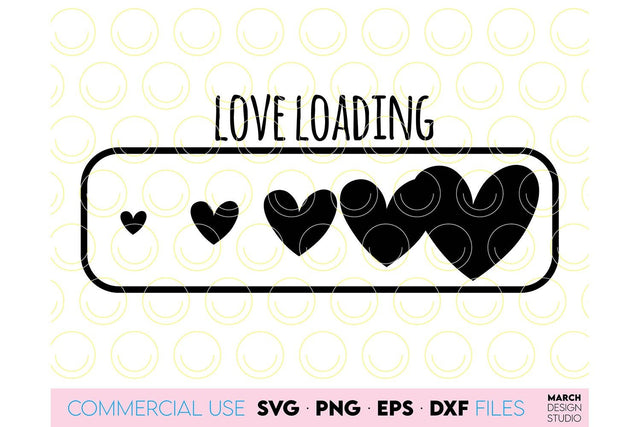 Valentines Day SVG, Love Loading SVG, Valentines SVG, Happy Valentines Day SVG, Heart SVG SVG March Design Studio 