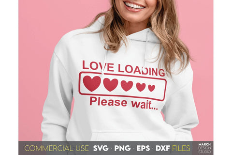 Valentines Day SVG, Love Loading SVG, Valentines SVG, Happy Valentines Day SVG, Heart SVG SVG March Design Studio 
