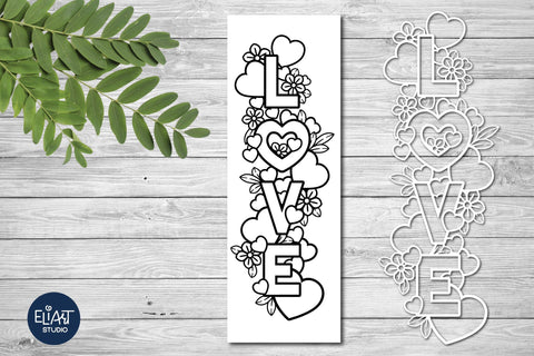 Valentines Day SVG, Love SVG Porch Sign. SVG Elinorka 