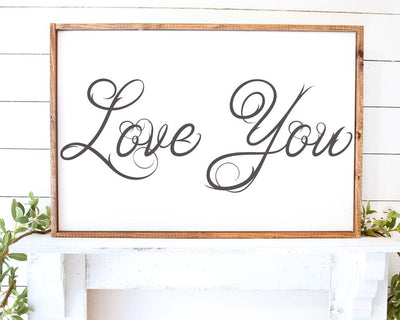 Valentines Day SVG, Love you cut file, Cricut designs, Wedding sign decor, Above Bed sign svg, Just Married svg, DXF PNG, Digital Download SVG Farmstone Studio Designs 