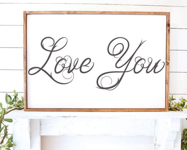 Valentines Day SVG, Love you cut file, Cricut designs, Wedding sign decor, Above Bed sign svg, Just Married svg, DXF PNG, Digital Download SVG Farmstone Studio Designs 