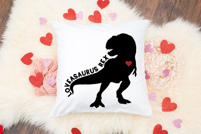 Valentine's Day SVG - Loveasaurus Rex SVG Simply Cutz 