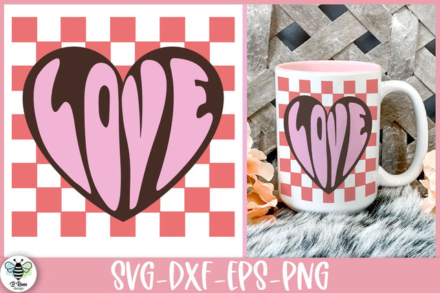 Valentine's Day SVG | Retro Heart SVG SVG B Renee Design 