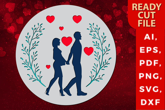 Valentine’s day SVG Sign, Laser cut files SVG MD JOYNAL ABDIN 