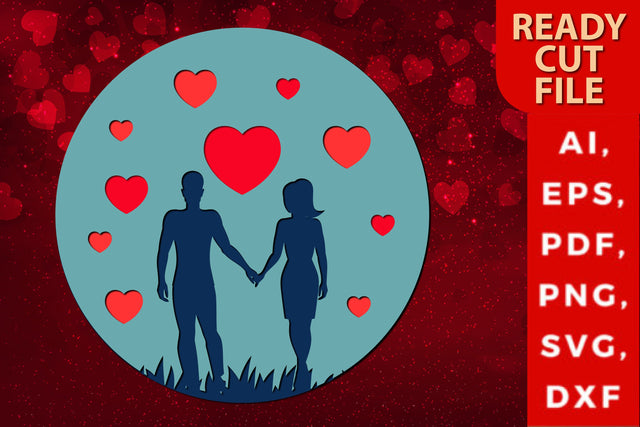 Valentine’s day SVG Sign, Laser cut files SVG MD JOYNAL ABDIN 