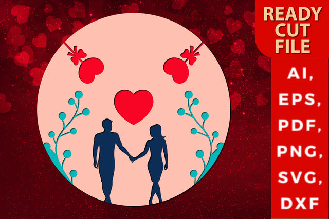 Valentine’s day SVG Sign, Laser cut files SVG MD JOYNAL ABDIN 