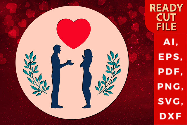 Valentine’s day SVG Sign, Laser cut files SVG MD JOYNAL ABDIN 