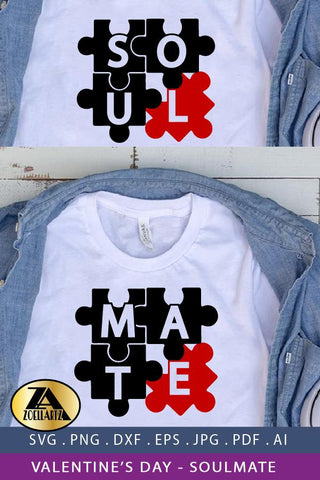 Valentines Day SVG Soul Mate SVG Love Quotes SVG Cut files SVG zoellartz 