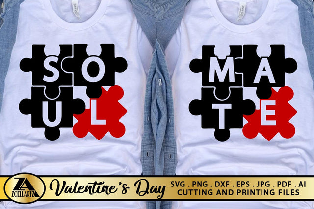Valentines Day SVG Soul Mate SVG Love Quotes SVG Cut files SVG zoellartz 