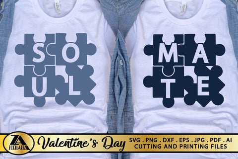 Valentines Day SVG Soul Mate SVG Love Quotes SVG Cut files SVG zoellartz 