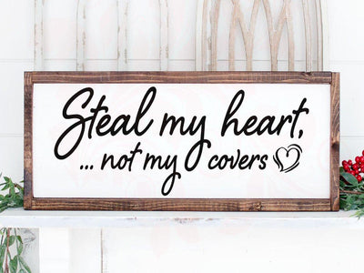 Valentines Day SVG, Steal my Heart Bedroom Art, Bedroom Sign SVG, Cricut files, Newlywed sign Printable, Wedding Gift, Coffee Cup digital| Vector Art, Home Decor, PNG DXF SVG, Silhouette Studio, Cricut, Home Decor SVG Farmstone Studio Designs 