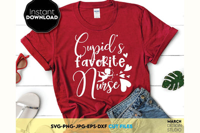 Valentines Day SVG Stealing Hearts SVG, Cupid Favorite Nurse SVG, Cupid Attack SVG SVG March Design Studio 