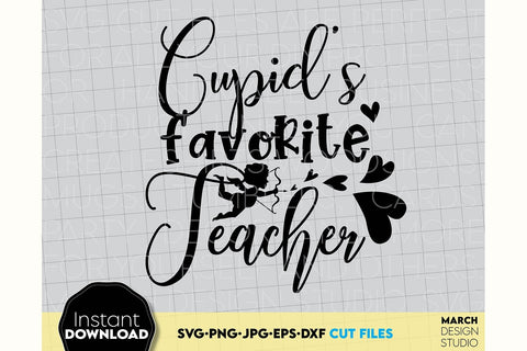 Valentines Day SVG Stealing Hearts SVG, Cupid Favorite Teacher SVG, Cupid Attack SVG SVG March Design Studio 