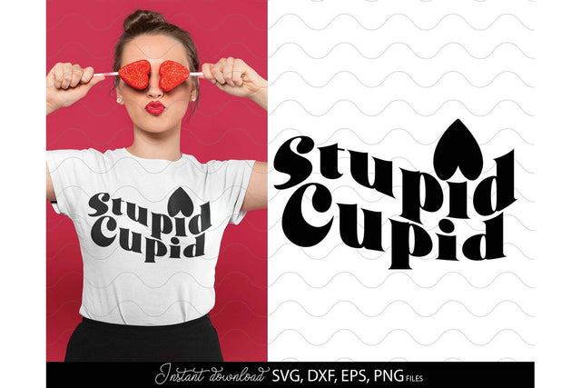 Valentines Day SVG, Stupid Cupid SVG, Anti Valentines SVG, Happy Valentines Day SVG, Love SVG SVG March Design Studio 