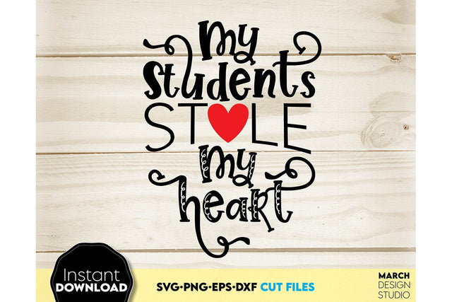 Valentines Day SVG Teaching Is Heart Work SVG, Be My Valentine SVG, Funny Heart SVG SVG March Design Studio 