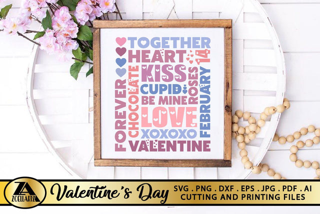 Valentines day SVG Valentine Sign SVG Valentine Subway Art SVG zoellartz 