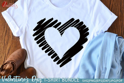 Valentine's Day T-shirt Bundle | Valentine SVG Cut Files SVG zoellartz 