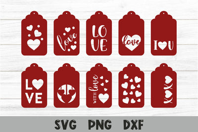 Valentines Day Tags Bundle SVG Cut File | VIP Extended Use License SVG So Fontsy VIP Design Shop