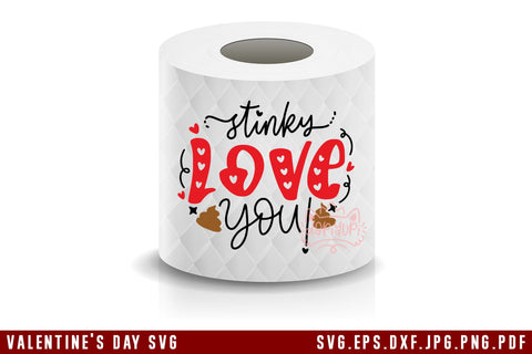 Valentine's Day Toilet Paper SVG Bundle SVG dapiyupi store 