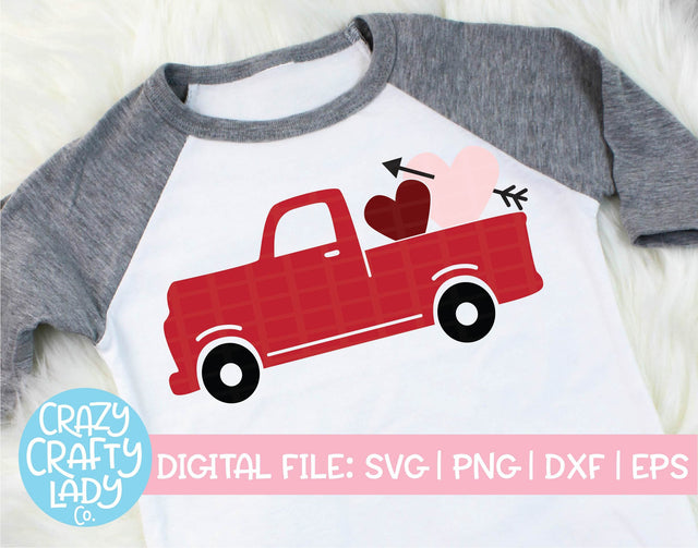 Valentine's Day Truck SVG Crazy Crafty Lady Co. 