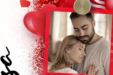 Valentine's day Tumbler, Add Your Name, Photo Collage Tumbler Png, Red Heart Design, Skinny Tumbler 20oz Design Wrap, Seamless Sublimation Sublimation Syre Digital Creations 