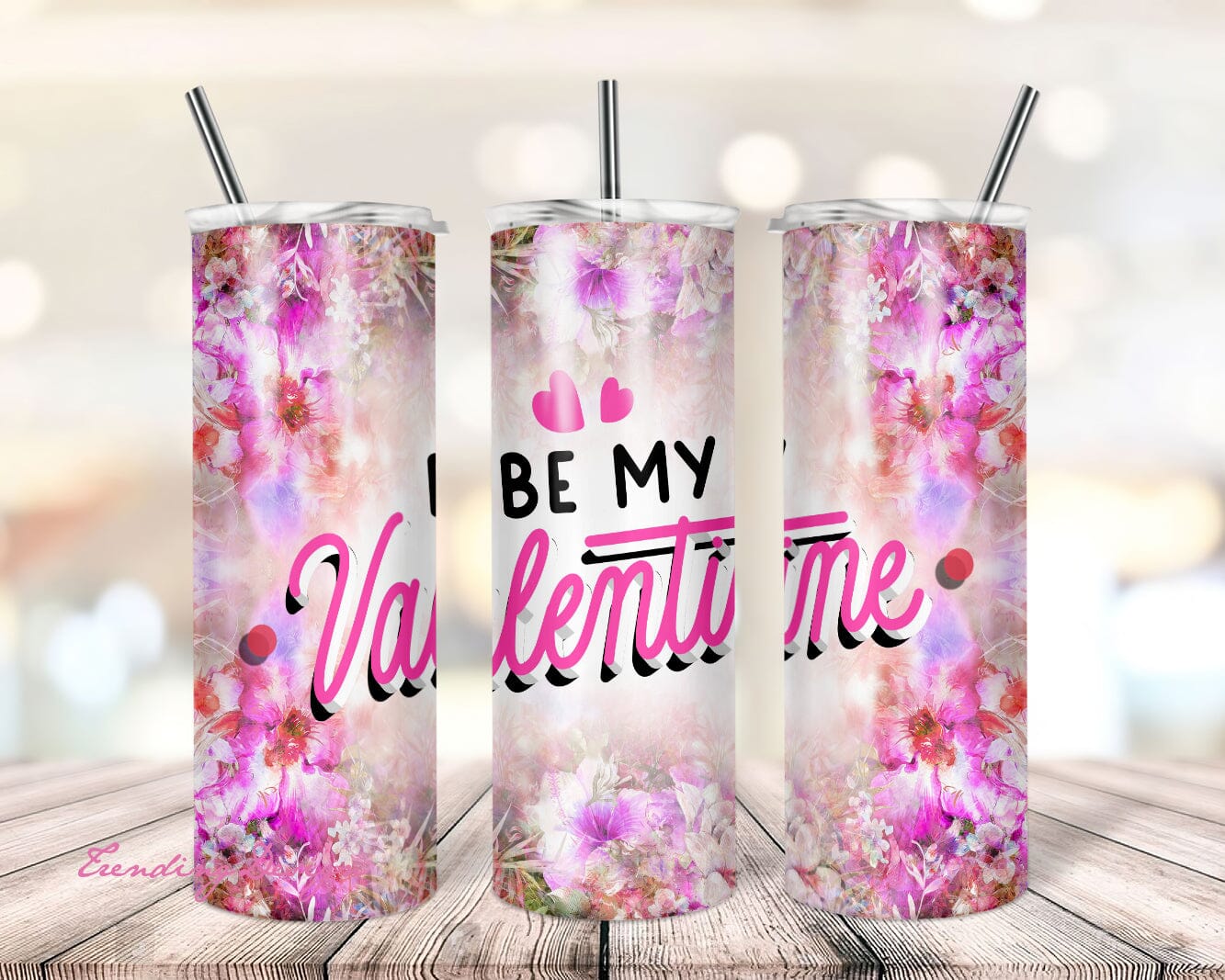 Be My Valentine Tumbler  Valentines Day Tumbler Wrap - So Fontsy