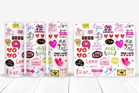 Valentines Day Tumbler Sublimation I 20 Oz Love Tumbler Sublimation Happy Printables Club 