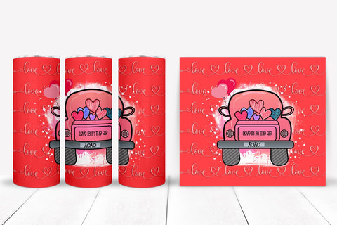 Valentines Day Tumbler Sublimation I 20 Oz Tumbler Wrap PNG Sublimation Happy Printables Club 