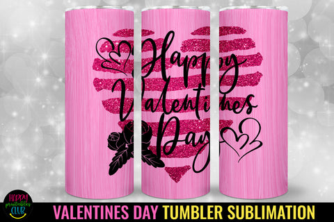 Valentines Day Tumbler Sublimation I 20 Oz Tumbler Wrap PNG Sublimation Happy Printables Club 