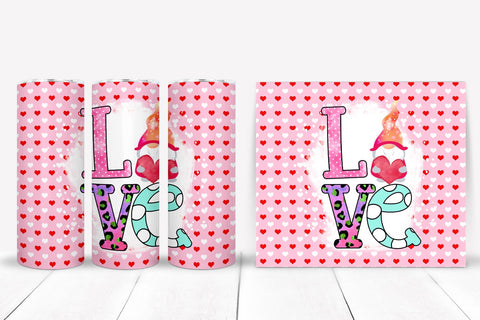 Valentines Day Tumbler Sublimation I 20 Oz Tumbler Wrap PNG Sublimation Happy Printables Club 
