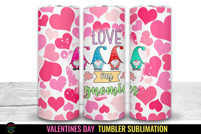 Valentines Day Tumbler Sublimation I 20 Oz Tumbler Wrap PNG Sublimation Happy Printables Club 
