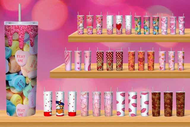 Valentines Day Tumbler Sublimation Sublimation SvgOcean 