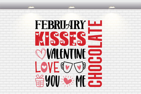 Valentine's Day - Valentine Subway Art - SVG, PNG, DXF, EPS SVG Elsie Loves Design 