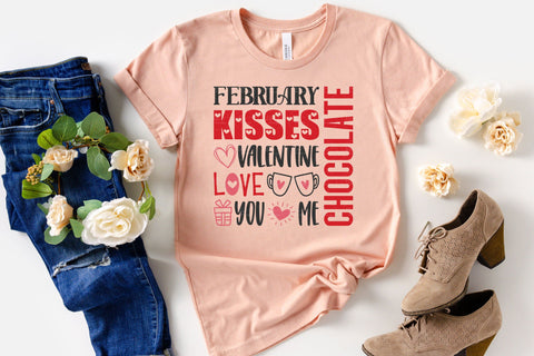 Valentine's Day - Valentine Subway Art - SVG, PNG, DXF, EPS SVG Elsie Loves Design 