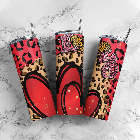 Valentines Day Western Hearts And Sunflowers 20oz Skinny Tumbler PNG Sublimation Design, Valentines Day Tumbler Digital Download Sublimation CaldwellArt 