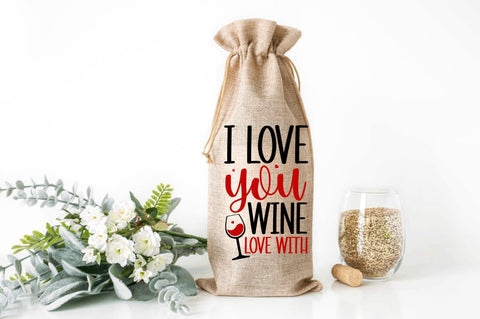 Valentine's Day Wine Bag SVG Bundle SVG Regulrcrative 
