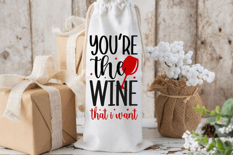 Valentine's Day Wine Bag SVG Bundle SVG Regulrcrative 