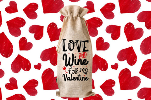 Valentine's Day Wine Bag SVG Bundle SVG Regulrcrative 