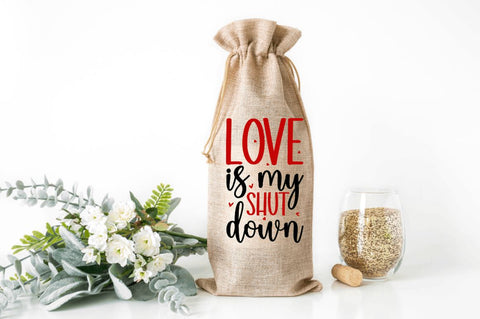 Valentine's Day Wine Bag SVG Bundle SVG Regulrcrative 