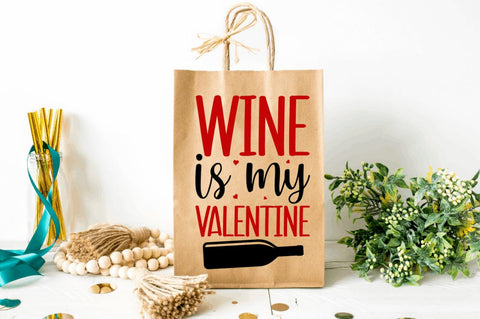 Valentine's Day Wine Bag SVG Bundle SVG Regulrcrative 